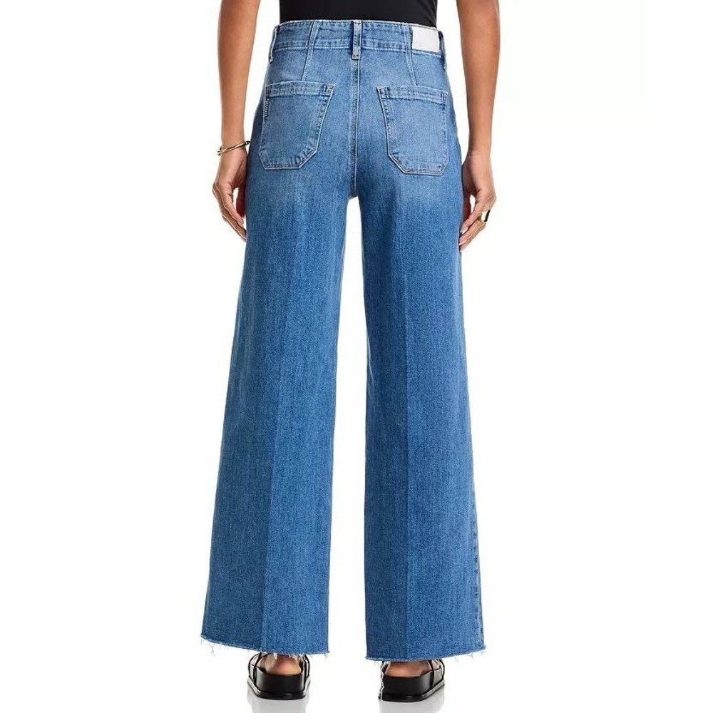 NEW Paige Anessa 31" High Rise Wide Leg Jeans in Viva Size 28 - Picture 4 of 15